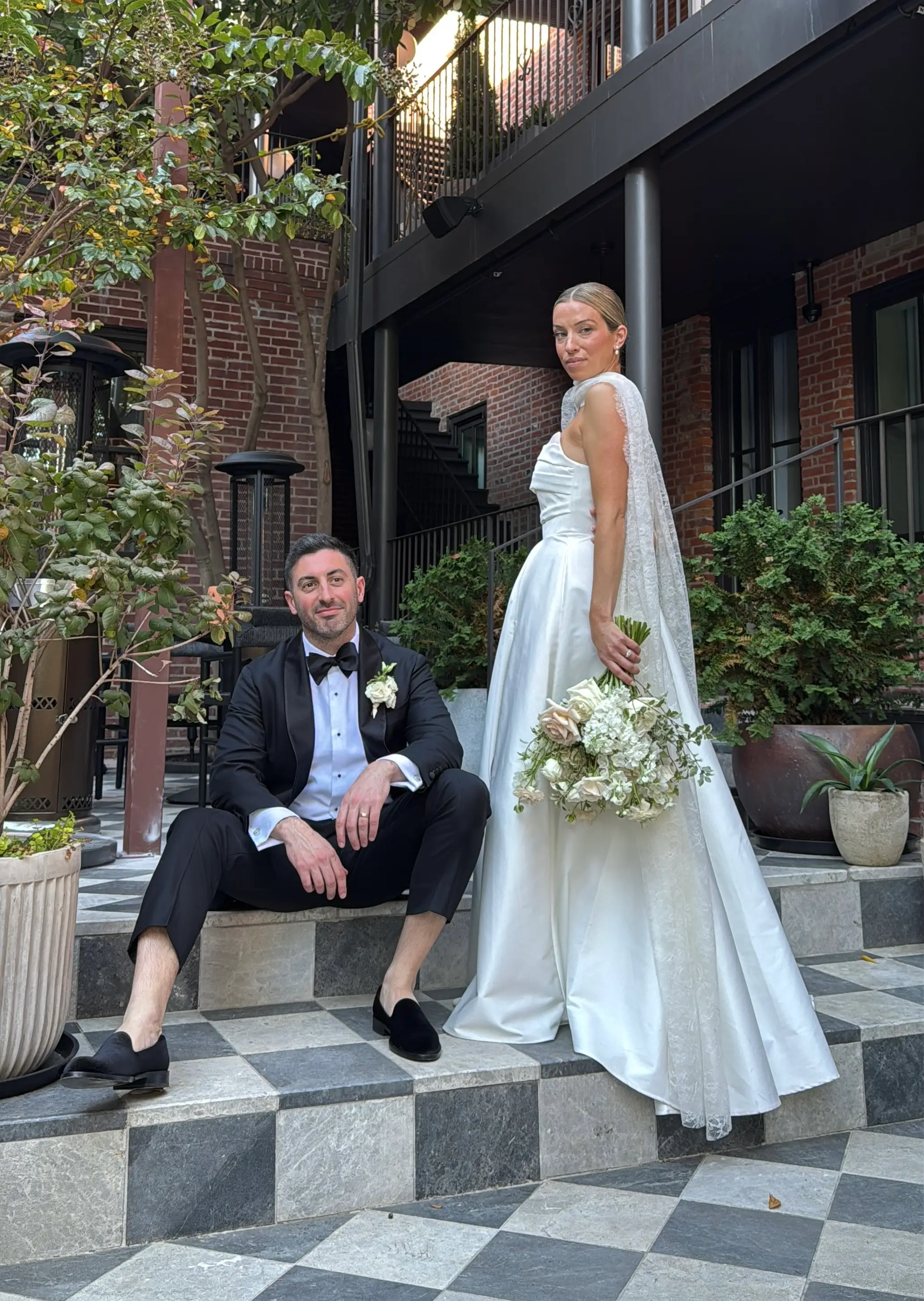 Alyssa + Jordan on their wedding day