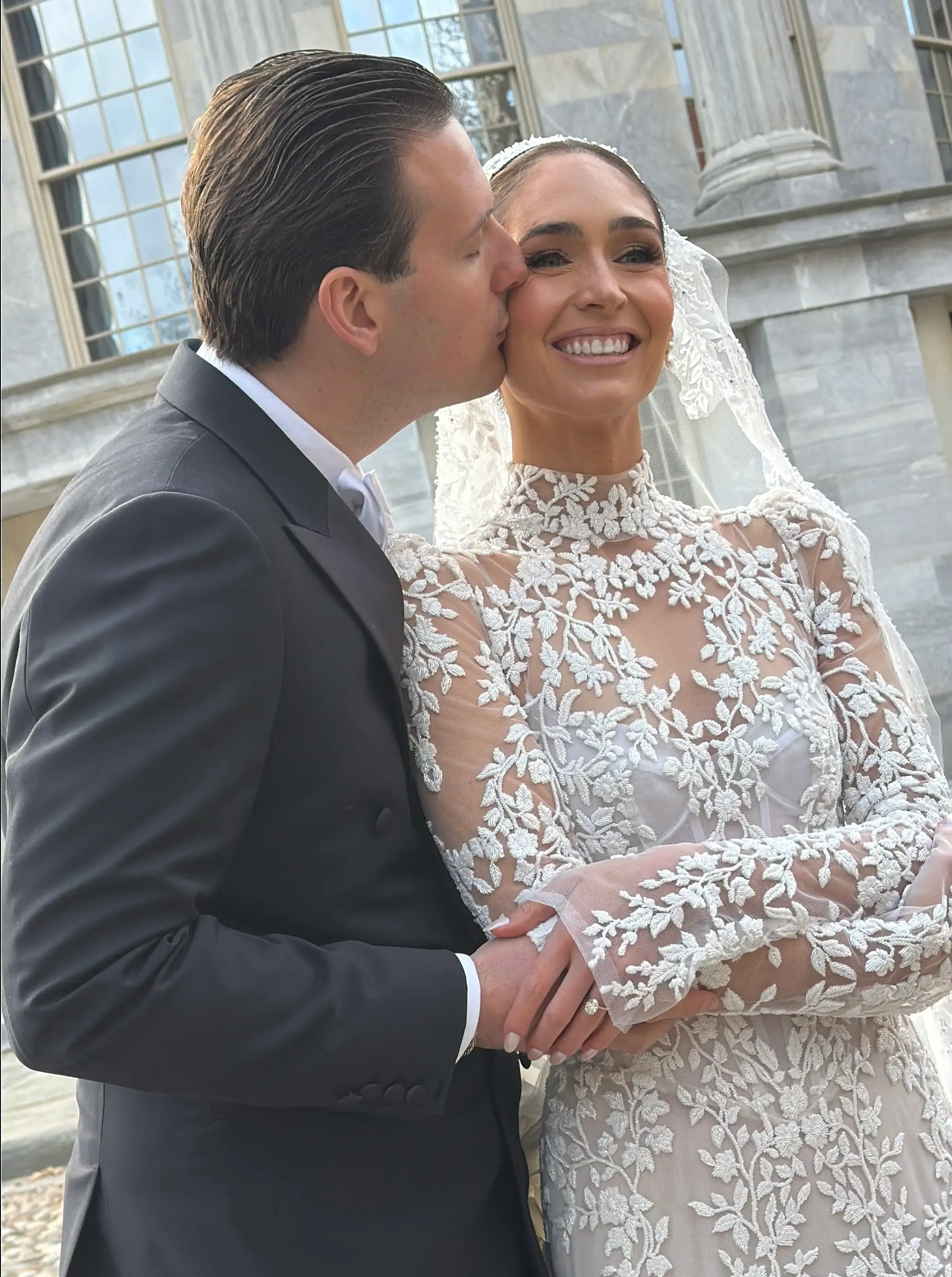 Christina + Anthony on their wedding day