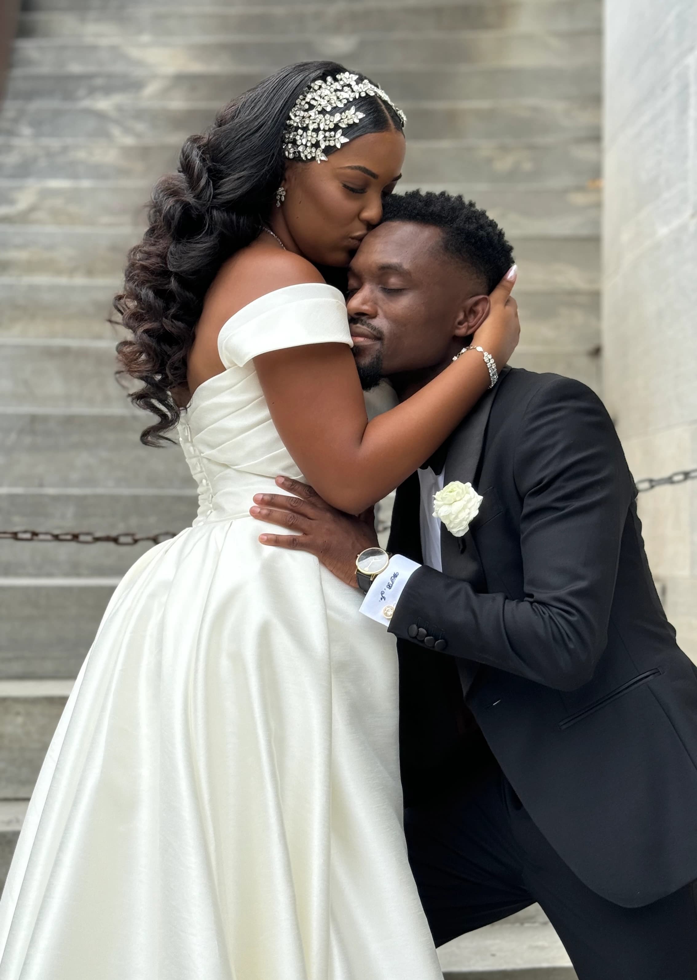 Sam + Wil on their wedding day